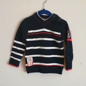 Nautical Style Sweater, Boys Size 2T